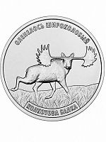 Монета 3 рубля Оленелось широколобый ПМР 2026