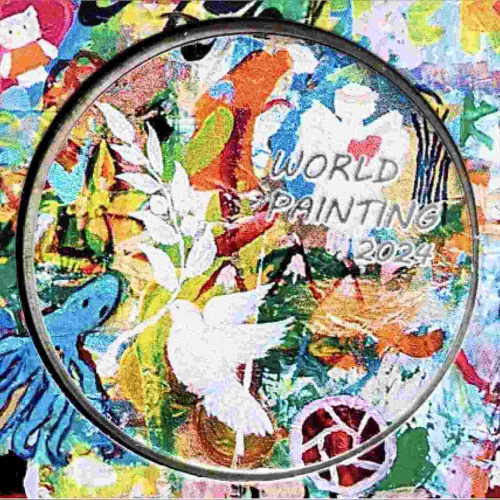 Монета 200 тенге в буклете WORLD PAINTING. Казахстан 2024 BU фото 8