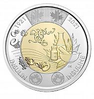 Памятная монета 2 доллара 100 лет открытию инсулина. Канада 2021 UNC