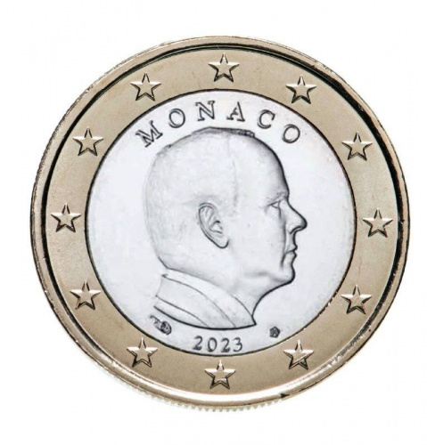 Монета 1 евро. Монако 2023 UNC