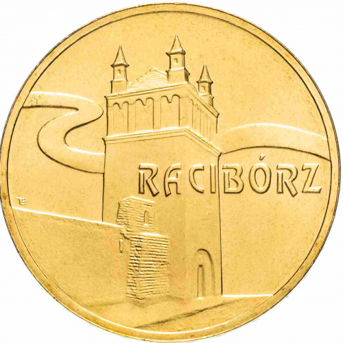 Памятная монета 2 злотых Рацибуж. Польша 2007 UNC