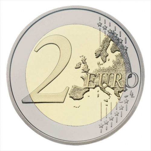 Коллекционная монета 2 евро Альбер II. Монако 2021 UNC фото 2 Коллекционная монета 2 евро Альбер II. Монако 2021 UNC фото 2