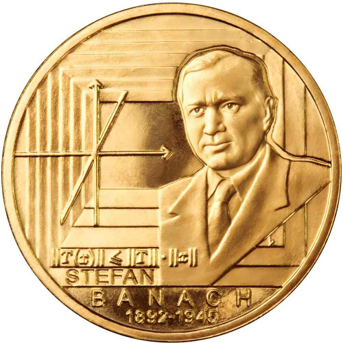 Памятная монета 2 злотых Стефан Банах. Польша 2012 UNC Памятная монета 2 злотых Стефан Банах. Польша 2012 UNC