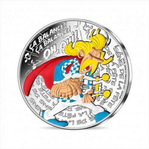 Серебряная монета 10 евро в буклете Чувство празднования 2/18. Астерикс. Франция 2022 BU фото 2