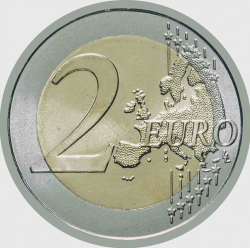 Монета 2 евро 35 лет программе Эрасмус. Португалия 2022 UNC фото 2