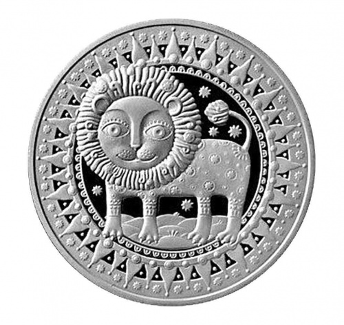 Монета 1 рубль Знаки зодиака - Лев. Беларусь 2009 Proof Монета 1 рубль Знаки зодиака - Лев. Беларусь 2009 Proof