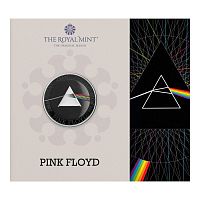 Памятная цветная монета 5 фунтов Группа Pink Floyd в буклете. Легенды музыки. Великобритания 2026 BU