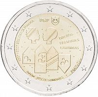 Монета 2 евро 150 лет полиции общественной безопасности. Португалия 2017 UNC