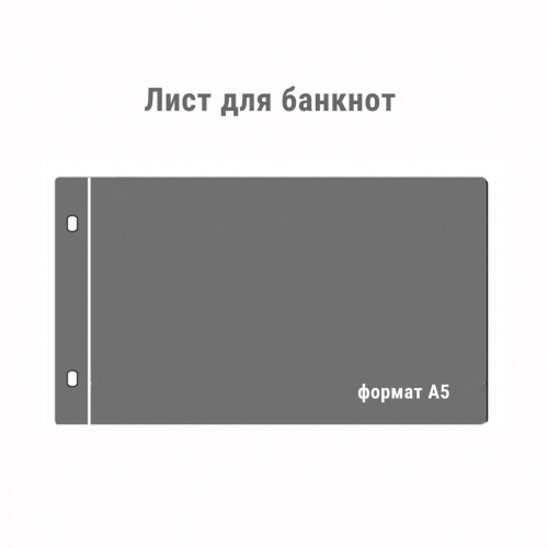 Листы для банкнот черные двухсторонние формат А5 (196*120 мм) MINGT Листы для банкнот черные двухсторонние формат А5 (196*120 мм) MINGT