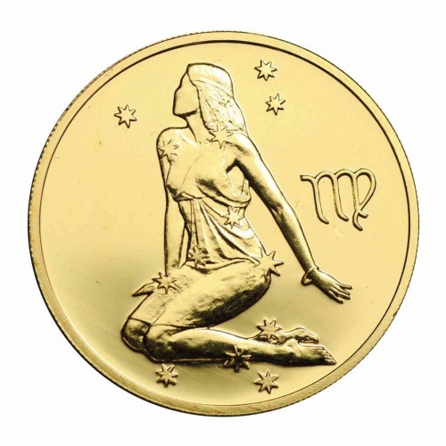 Монета 50 рублей. Дева. Знаки зодиака. СПМД 2003 UNC Монета 50 рублей. Дева. Знаки зодиака. СПМД 2003 UNC