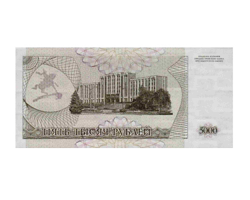 Банкнота (купон) 5000 рублей. Приднестровье 1993 aUNC фото 2