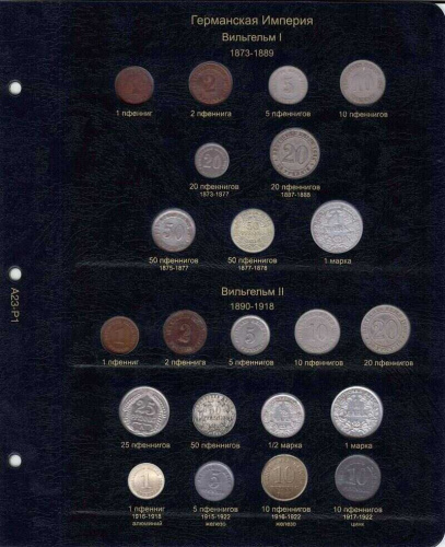 Альбом для монет Германии с 1871 года. Без монет фото 2 Альбом для монет Германии с 1871 года. Без монет фото 2