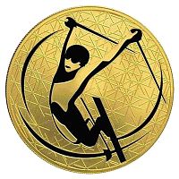 Монета 200 рублей Фристайл. Зимние виды спорта. СПМД 2010 PF