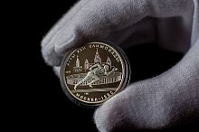 Серебряная монета 5 рублей 900 пробы СССР Олимпиада-80, Бег, СССР, 1978 г. в. Монета в состоянии Proof (полированная)