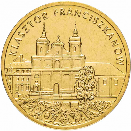 Памятная монета 2 злотых Познань Польша 2011 UNC