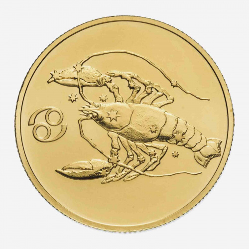 Монета 50 рублей Рак. Знаки зодиака. СПМД 2004 UNC Монета 50 рублей Рак. Знаки зодиака. СПМД 2004 UNC